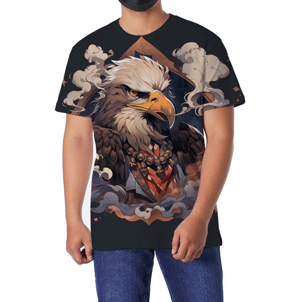 

Футболка с короткими рукавами и принтом черепа уличного мужчины Rascal Handsome Sugi Summer Casual Large Size Top для мужчин 6XL