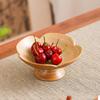 ZISIZ Chinese Ceramic Fruit & Snack Pedestal Plate