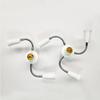 Adjustable White E27 Base Light Socket Splitter Led Bulbs Holder Converter