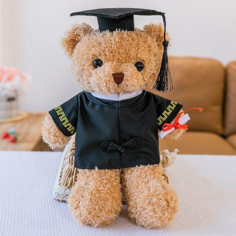 Bachelor's Suit Master's Doctoral Bear Plush Toy Graduation Bear Doll Printing Rag Doll Graduation Gift