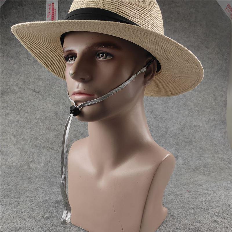 Trendy Plus Size Men's Panama Straw Hat for Sun Protection on Beach & Summer Travel