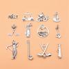 Soccer Football Charms School Pendants For Sports Themed Jewelry Making 1 Set