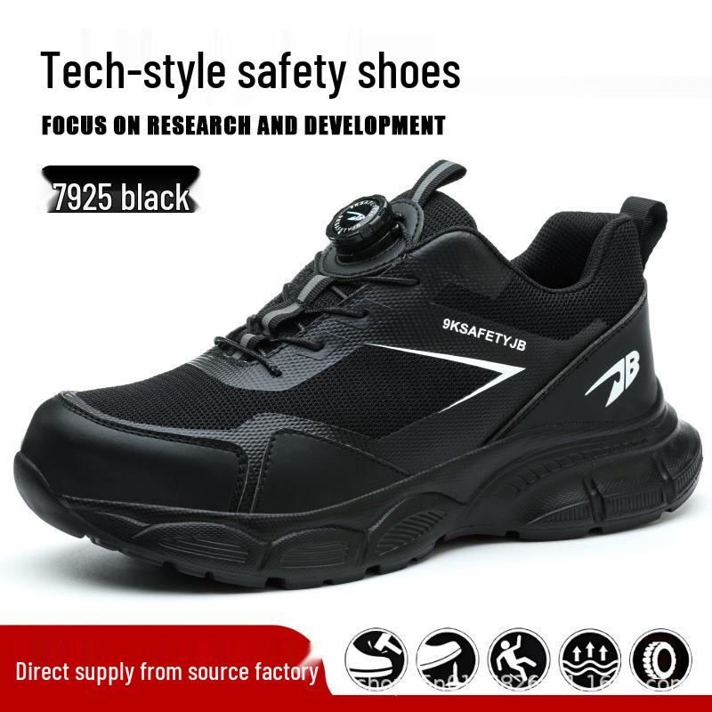 Cross-Border Anti-Smash, Anti-Puncture Safety Shoes - Durable, Slip-Resistant & Lightweight Work Shoes for Comfortable Long Wear