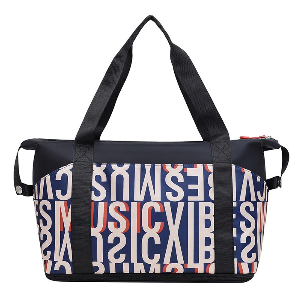 

Multifunctional Nylon Travel Duffel Bag Waterproof Fitness Training Bag Carry on Luggage Bag Women Style1