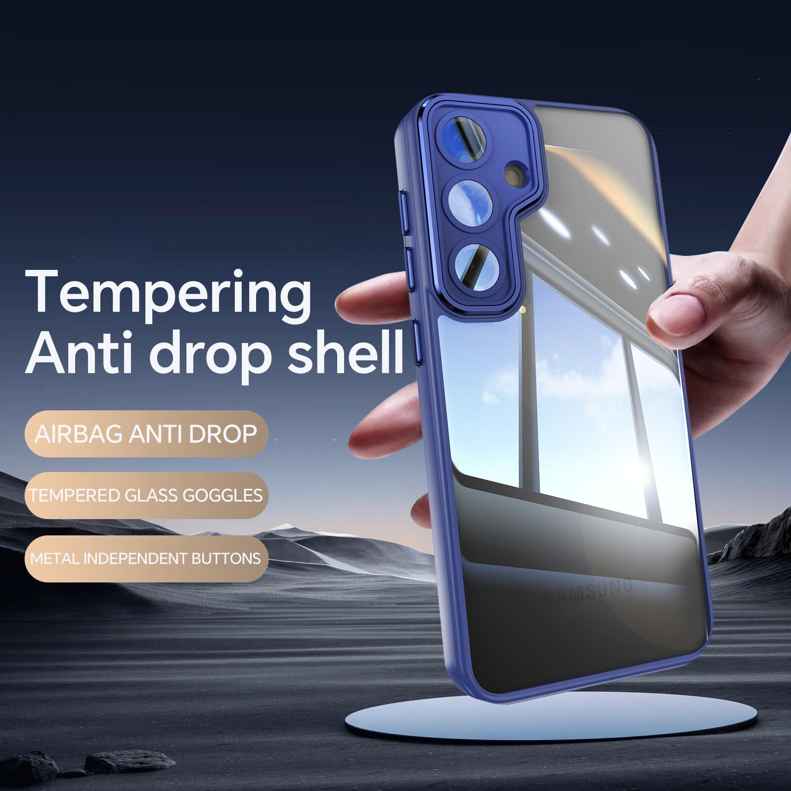 

For Samsung Galaxy A16 5G/4G Case Drop-Proof TPU+Acrylic Protective Phone Cover Dark Purple