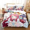 Cartoon Zombie Land Saga Themed Bedding Kit Breathable Zipper Duvet Cover Pillowcases Cozy Home Bedroom Decoration