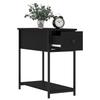 Table de chevet - Maison Exclusive - Noir - Bois d'ingénierie - 30x60x60 cm