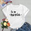 De La Novia Latina Dámské tričko Španělská svatba Espanol Svatební tričko Tým nevěsty EVJF Rozlučka se svobodou Oblečení Rozlučka se svobodou Tričko