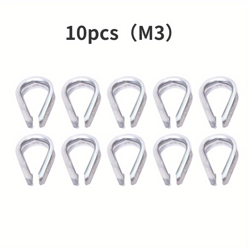 

10 шт. Кольца-втулки из нержавеющей стали 304 Кольца-втулки из нержавеющей стали с куриным сердечником Треугольное кольцо Защитное кольцо из проволочного троса m3