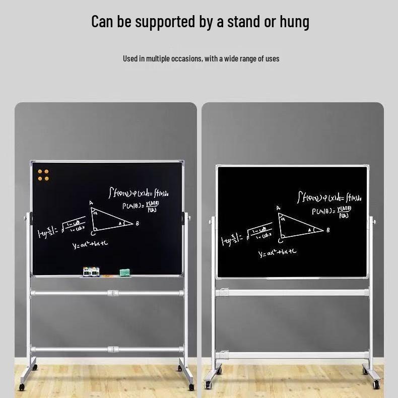 Double-Sided Magnetic Mobile Whiteboard Stand for Home & Office Teaching and Training
