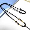 High-end Jade Pendant Cord for Women, Buddha Jade Pendant, Peace Buckle Neck Cord, Hand-woven Gold Necklace Cord
