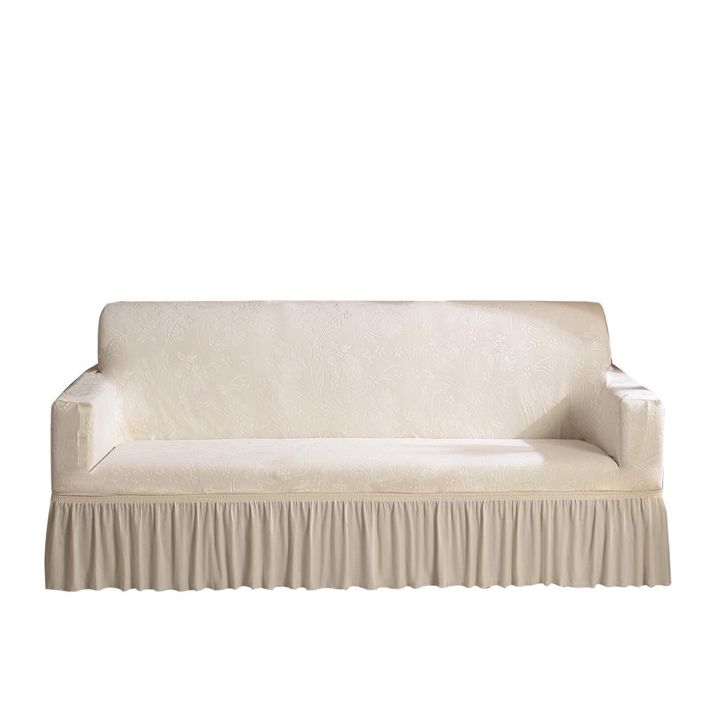 New Thickened Crystal Velvet Light Luxury Jacquard Sofa Cover Lace Style All Inclusive Elastic Sofa Cover Cover