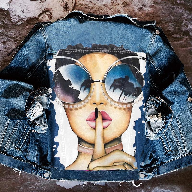 Urban girl European, American autumn and winter cross-border foreign trade casual denim jacket women's new spring and summer jacket 1493