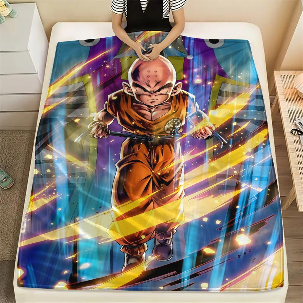 Dragon Ball Krillin Blanket, Cozy Throw for Living Room, Ideal Gift for Dragon Ball Collectors.chl 75x90cm