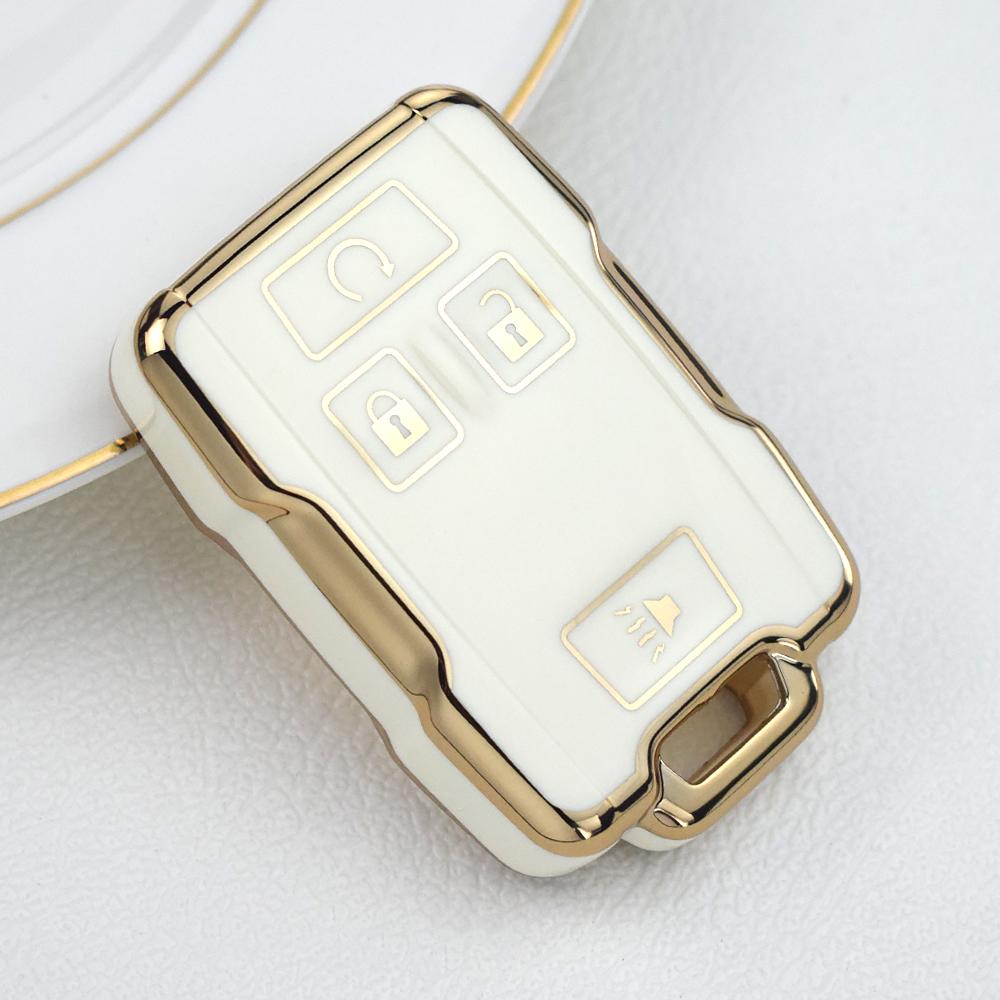 New Car Key Cover Case fob For Chevrolet Suburban Silverado GMC Terrain Yukon Tahoe Sierra Smart Auto Accessories Key Ring