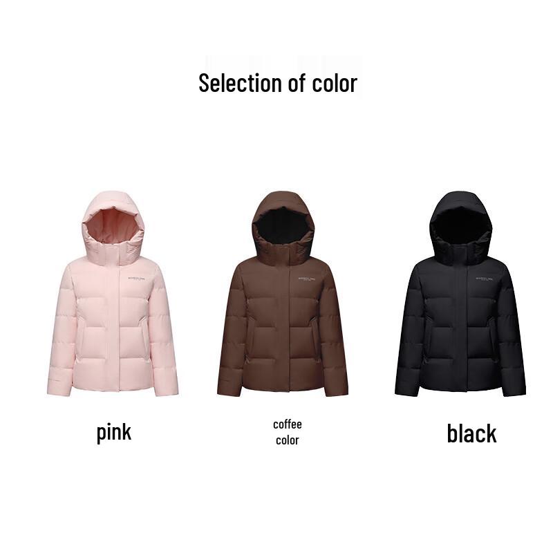 Yalu EW Women's Winter Hooded Short Puffer Down Jacket