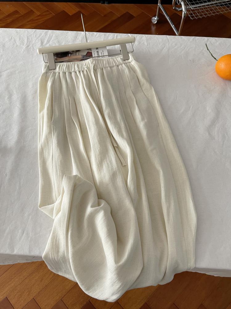 Korean Chic Summer Loose Wide-Leg Pants for Women - Lightweight, Cool, Straight-Leg Trousers