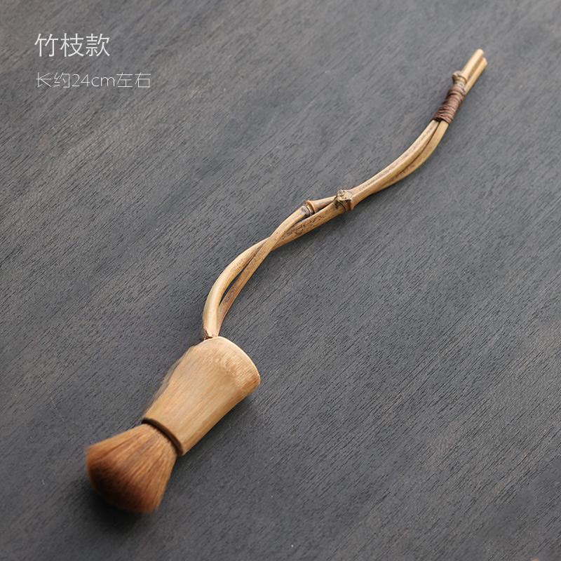Natural Pot Brush Handmade Old Bamboo Tea Brush Bamboo Root Bamboo Tea Brush Kung Fu Tea Accessories