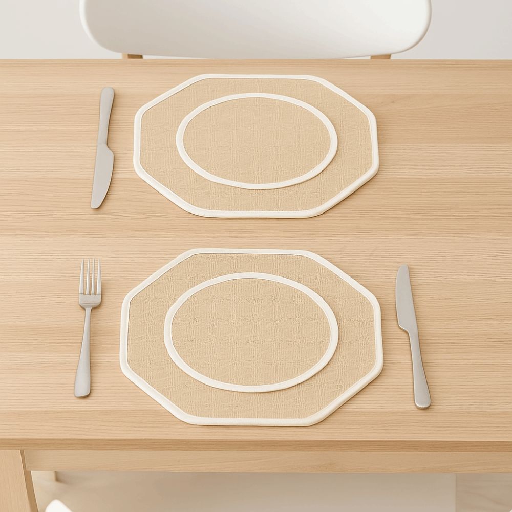 2Pcs Protective Table Placemat Linen Kitchen Mats Vintage Table Mats  Dining Tables