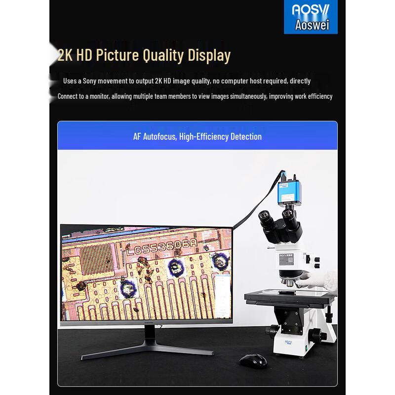 AOSVI HD Auto-Focus WiFi Metallurgical Microscope