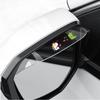 2Pcs Car Rearview Mirror Rain Cover Carbon Fiber Side Mirror Protector Waterproof Shield Rain Eyebrow Universal Auto Accessories