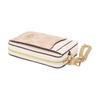 Coach Card Holder Zip Top Case 8 Brand Logo Metal Zipper Closure Artificial Leather and Recycled Leather Women's Sand Sand Yellow and Chalk White