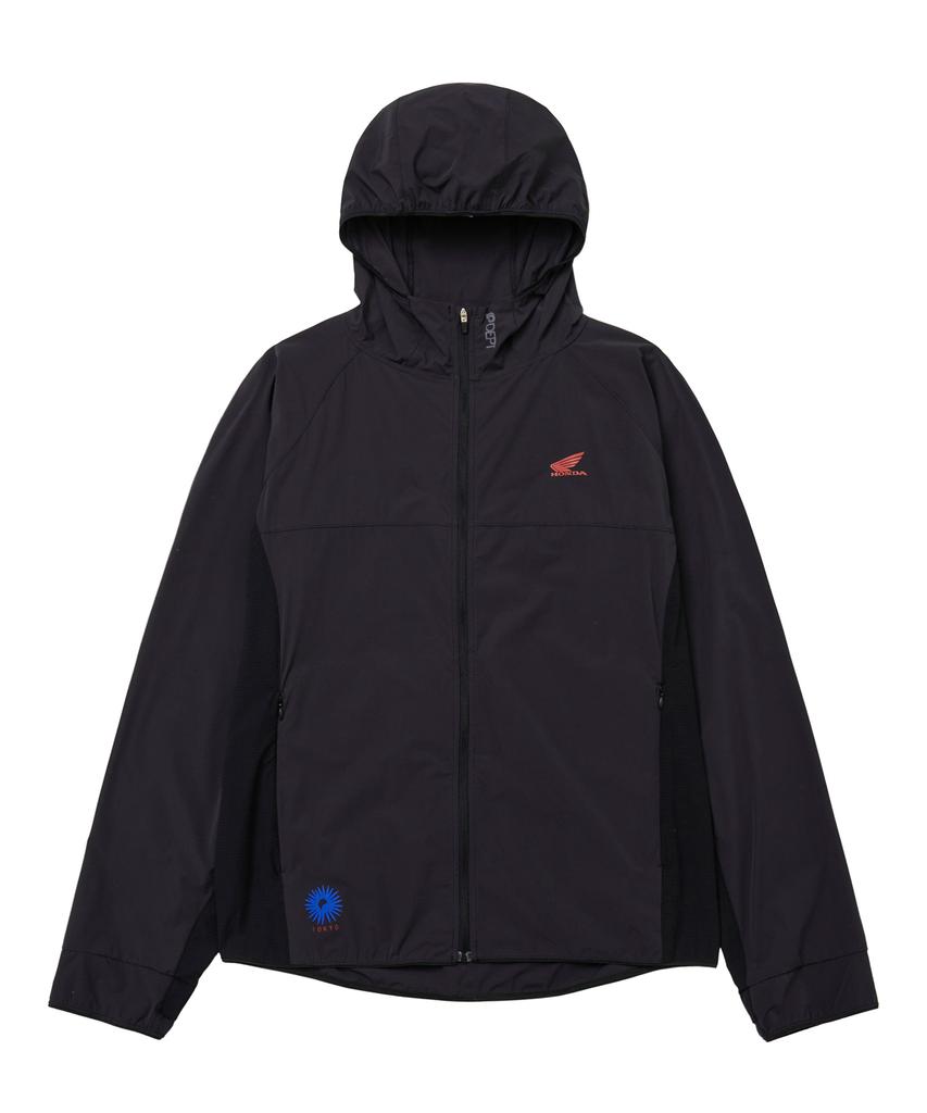 Phyps Motorcycle Tokyo Motorcycle Light Weight Hoodie Zip-Up Black