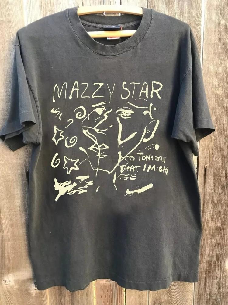 Mazzy Star Shirt Mazzy Star Concert Merch Graphic Charcoal Unisex Tshirt Unisex T-Shirt S