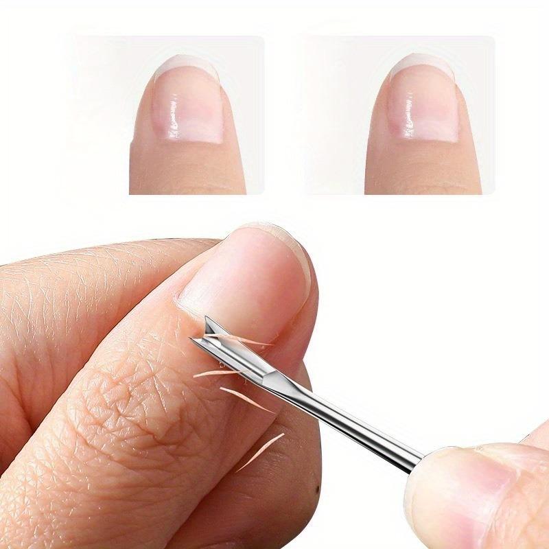 

2pcs Double Headed Nail Art Steel Push Front Sand Rubbing Pads Horseshoe Peeling Nail Repair Surface Just Push Nail Art Tool 2pcs mixed серебряный