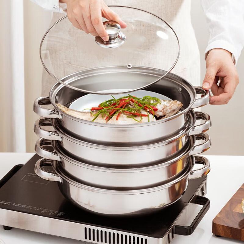 Lin Pan 28cm 3-Layer Stainless Steel Steamer Pot