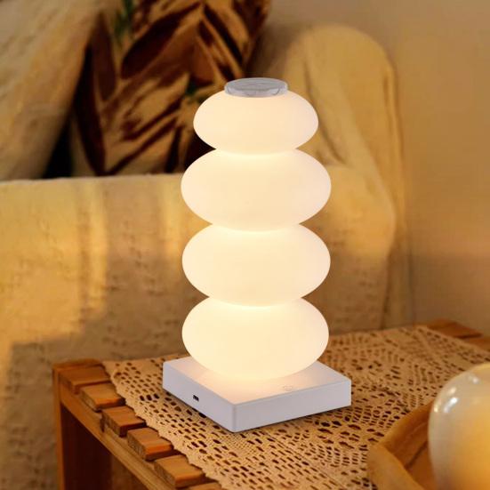 Candy Gourd LED Desk Lamp Touch Control USB Powered Rechargeable Colorful RGB Table Light
