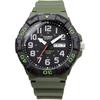 Casio Standard MRW-210H-3AV Big Face Quartz Watch Military Green Men's Overseas Model