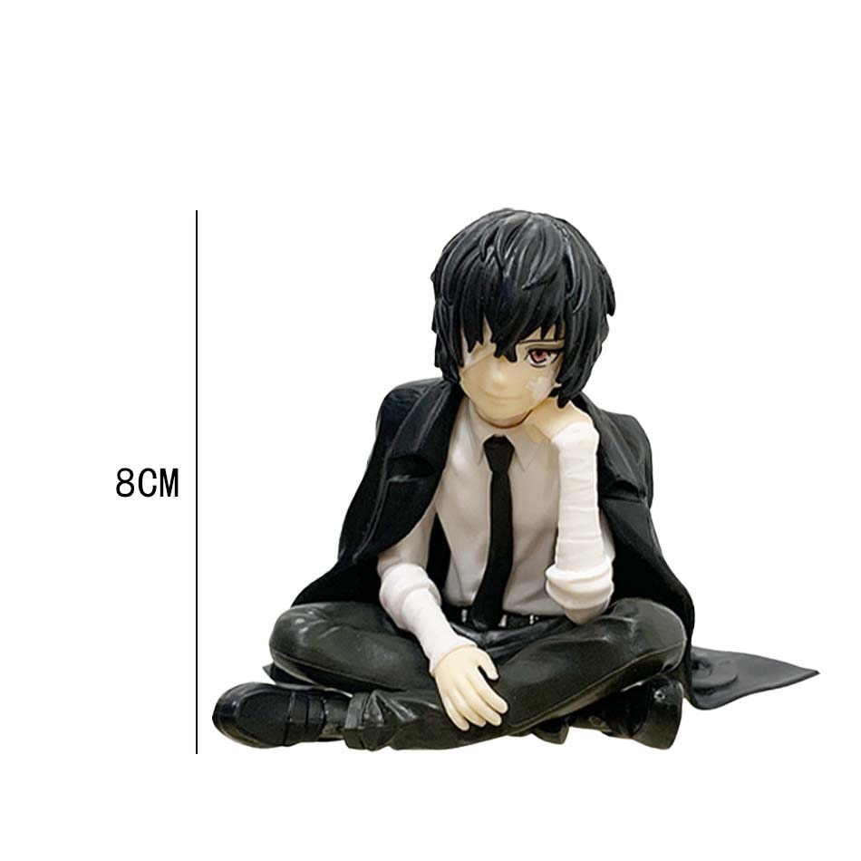 Sold Bungo Stray Dogs Nakahara Chuya Figure Dazai Osamu Action Noodles Press Model PVC Collectible Toys Birthday Gifts