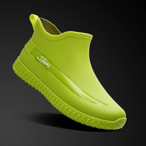 

Короткие резиновые сапоги для мужчин, нескользящие, износостойкие, для дождливой погоды, для рыбалки на открытом воздухе, хлопковые водонепроницаемые мужские резиновые сапоги 39