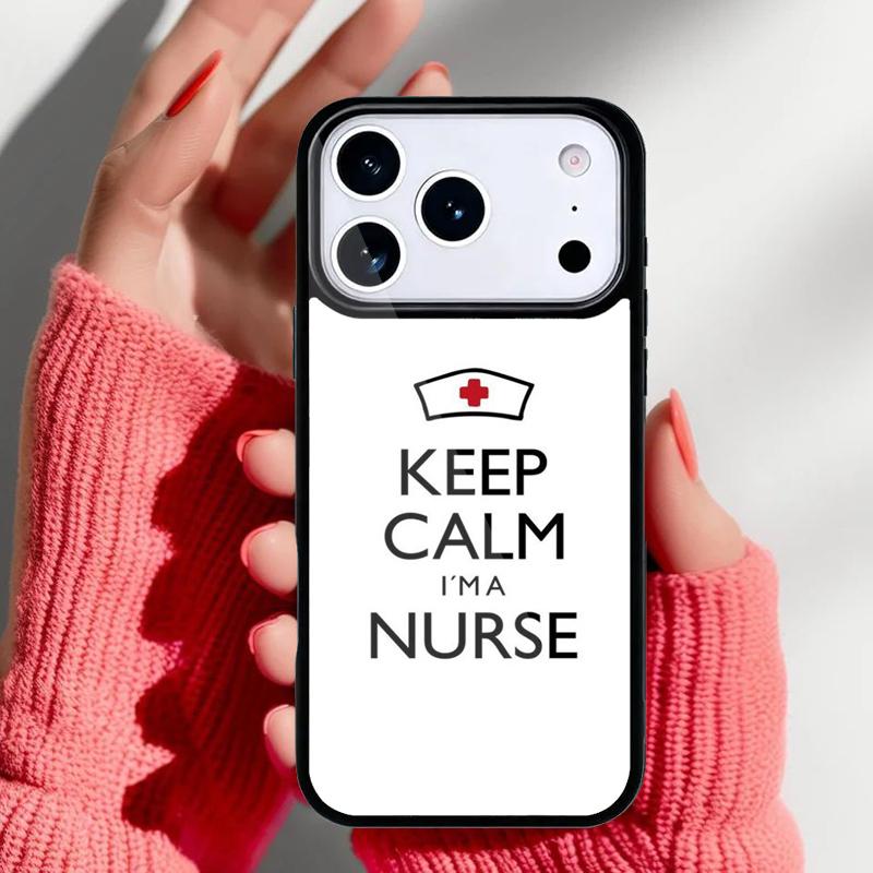 Medicine Keep Calm I'm Nurse Phone Case for iPhone 17 Air 16e 15 14 13 Pro Max Back Cover for 12 11 Pro Coque