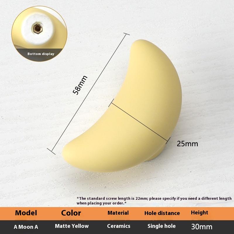 Keramik Schrankgriffe im nordischen Stil für Kinderzimmer, Macaron-farbenfrohe runde Schubladenknöpfe und -griffe, Möbelgriffe für Kinder