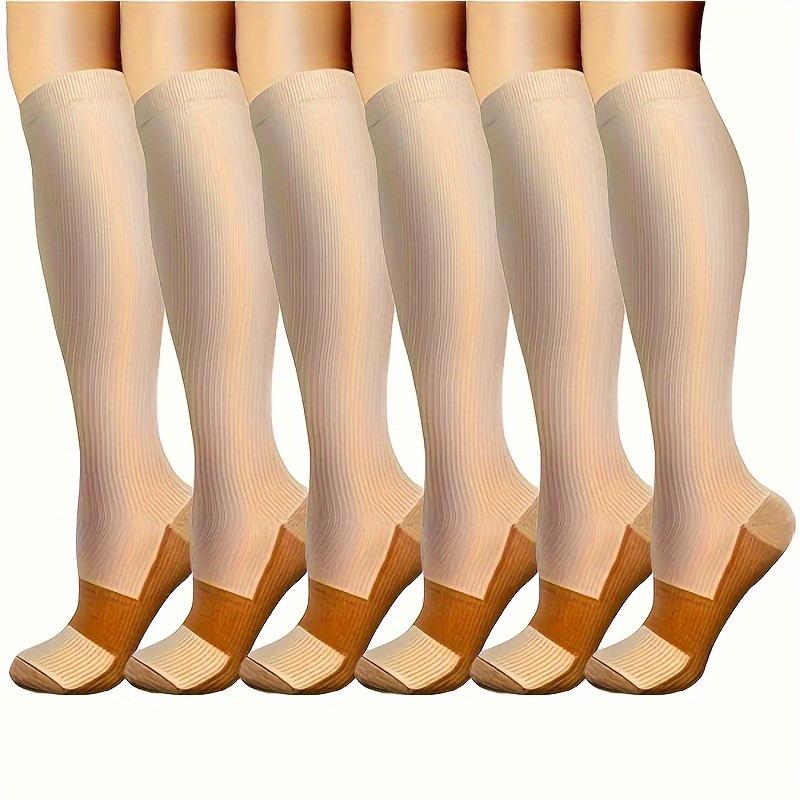 Unisex 6 Paar Kompressionssocken-Set zum Laufen & Radfahren