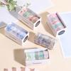 5 Rolls Of 1.8" * 3.23" Cute Transparent Midsummer Daisy Decorative Stickers DIY Materials And Paper Tapes