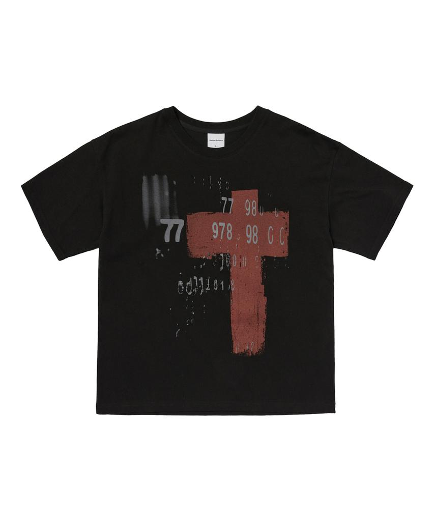 Garter Gallery Red Cross T-Shirts_Black