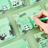 Cartoon Panda Sticky Note Paper 60Sheets Adheive Notes Pocket Notes Memo Pad Small Notepads for Writing Journaling