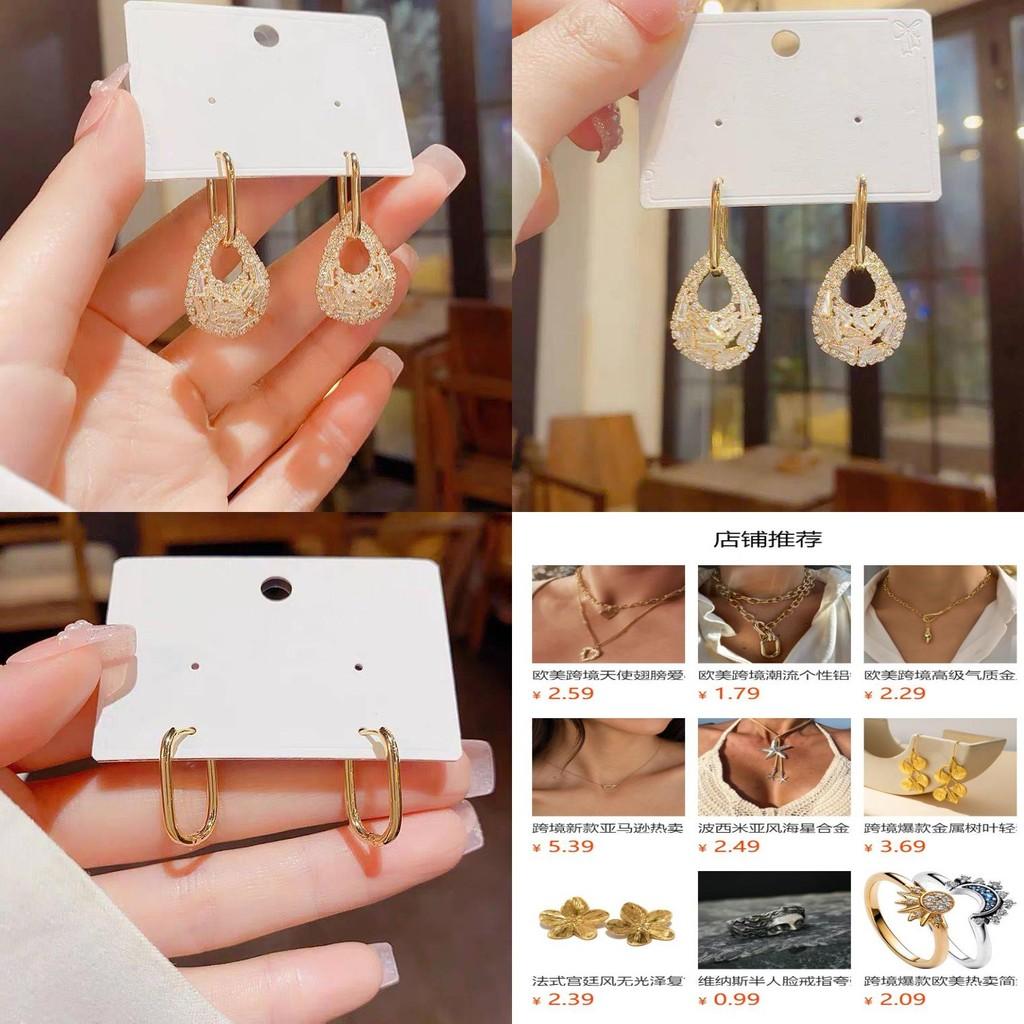 Fashionable Summer Copper Water Drop Earrings With Stunning 14k Gold Plating And Zirconia