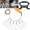 5m Fishing Lock Buckle Stainless Steel Live Fish Stringer Lock Fishing Tackle Accessories