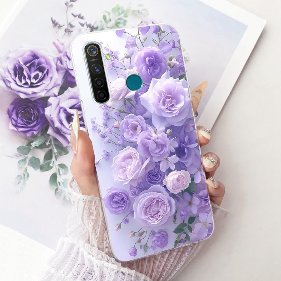 Transparent Casing For Realme 5 Pro Cover Fashion Cartoon Cute Funny Painted Soft Phone Case RMX1973 RMX1971