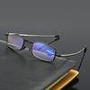 Man Reading Eyewear Portable Foldable Woman Telescopic Leg Eyeglasses Blue Light Blocking Glasses Fashion Spectacles with Box