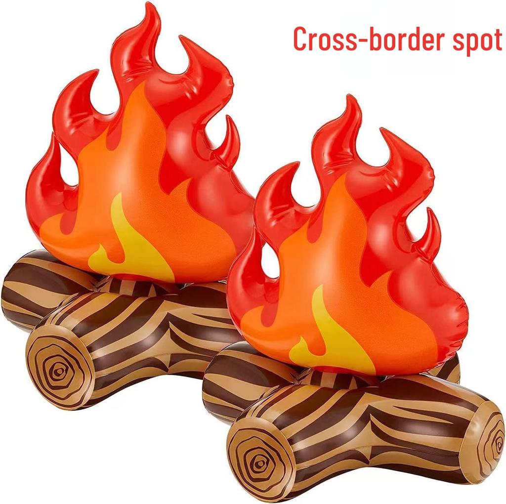 Children's PVC Inflatable Flame Torch Toy for Night Market, Stall Games, and Kindergarten Play.