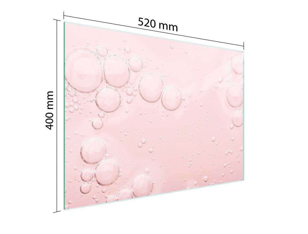 GLASSCHNEIDEBRETT 52x40 ROSA
