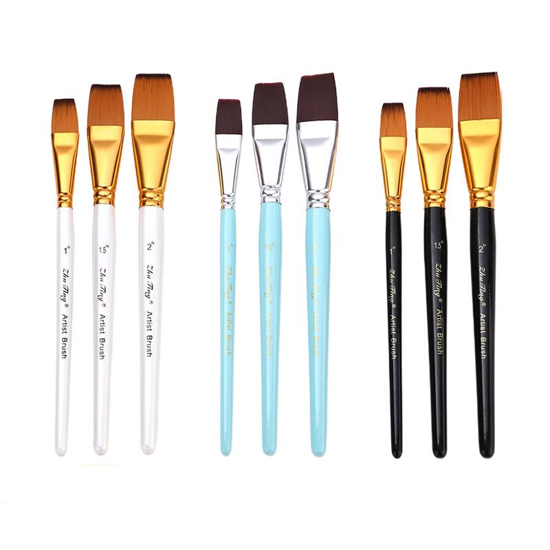 Professional Face Body Art Brush Nylon Artist Brush for Painting Acrylic Oil Watercolor Gouache