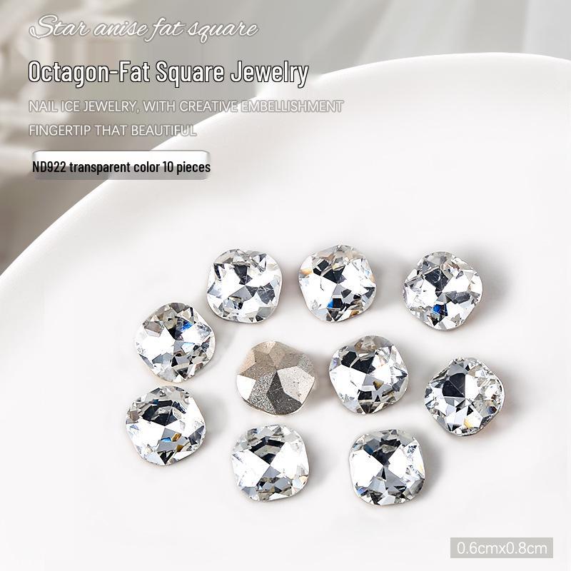 

Набор из восьми предметов для украшения ногтей в виде ромбов с бриллиантами