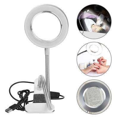 LED-Augenschutz-Leselampe, 8-fache Lupenlampe mit Clip, drehbares Licht