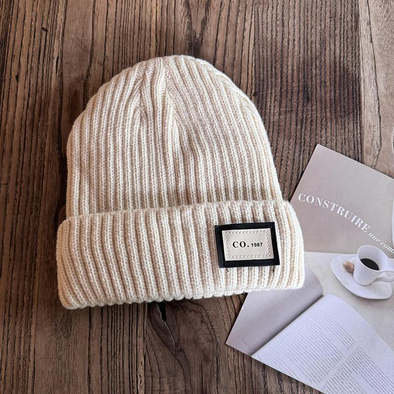 Winter Solid Color Knit Hat Men Women Fleece Lined Beanie Design Cold Weather